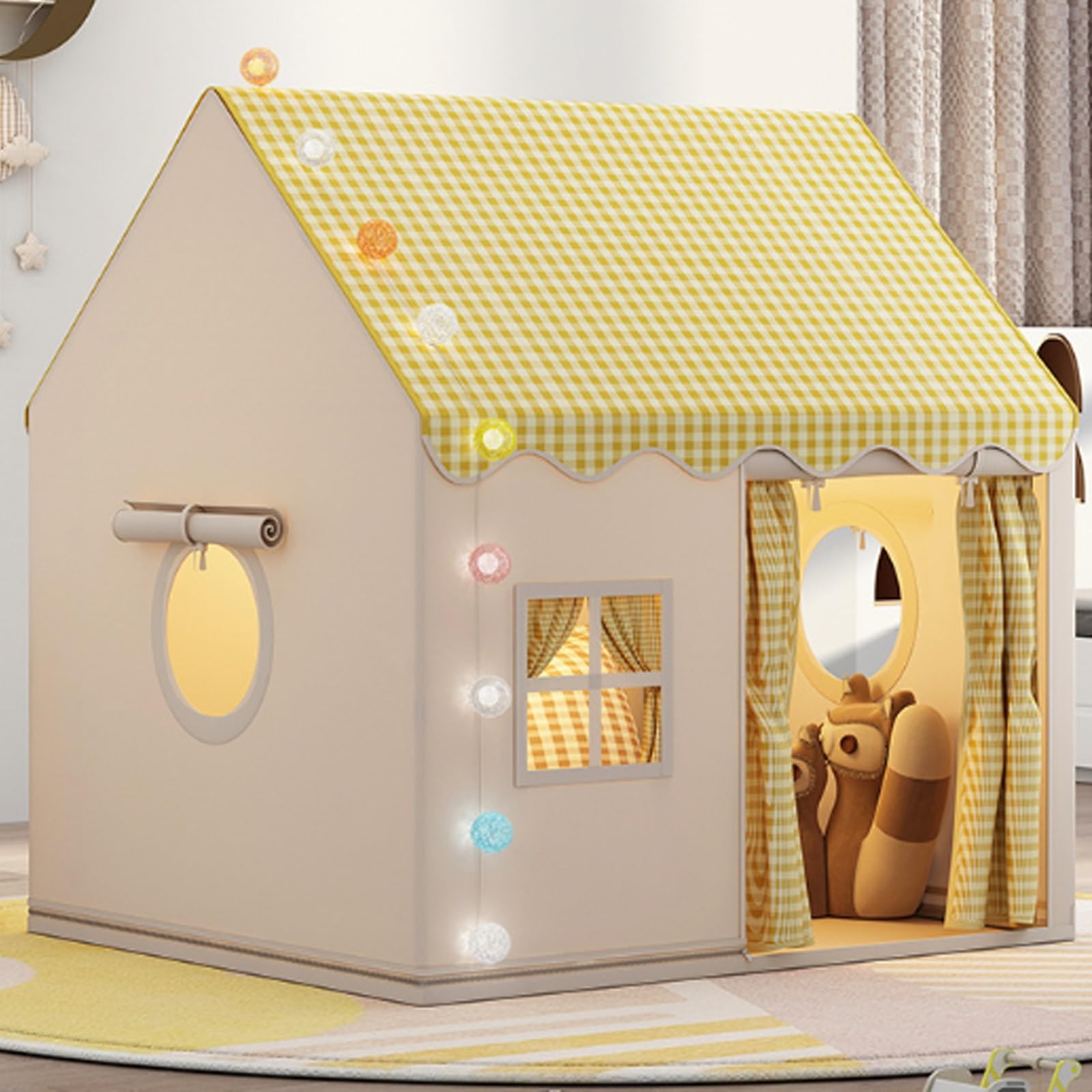 Amazon | キッズテント 子供用テント 室内 ダンボールハウス