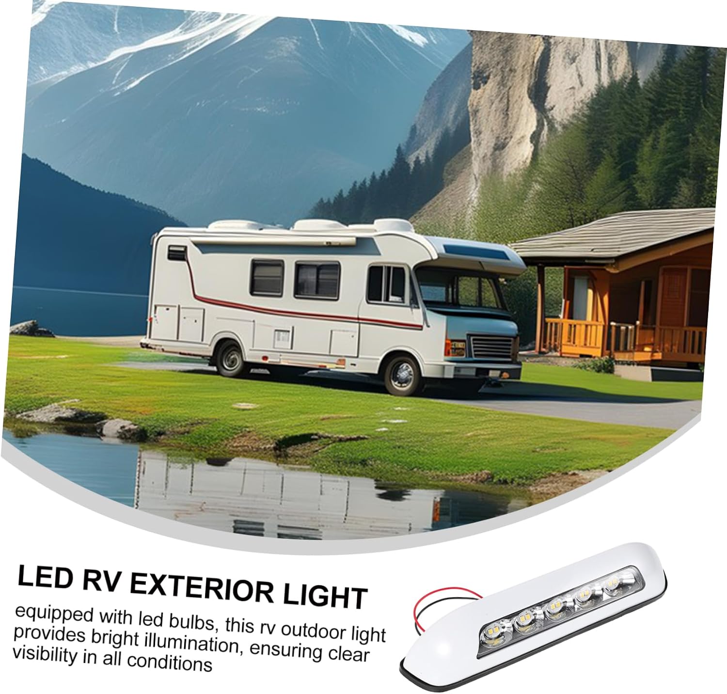 HEALLILY 6w Awning Lights for Camper Rv Lighting Trailer Light Kit Weather Resistant Rv Exterior