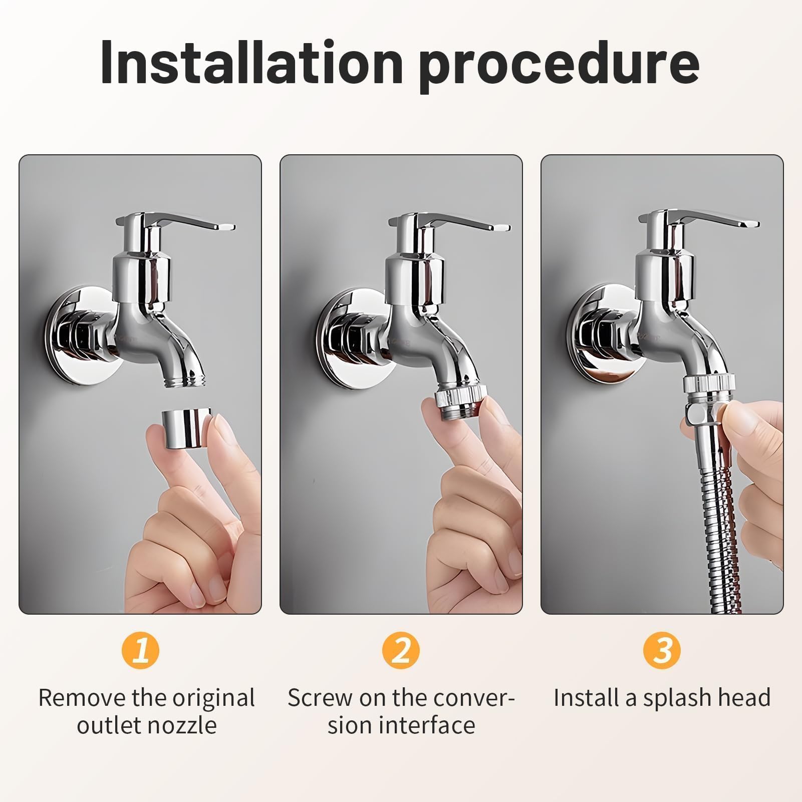 Extensor Grifo Cocina Ajustable de M22 20cm con Aerador Flexible 360°, Dos Modos de Pulverización, Rallonge de Acero Inoxidable para Ahorro de Agua, Diseño Universal y Elegante