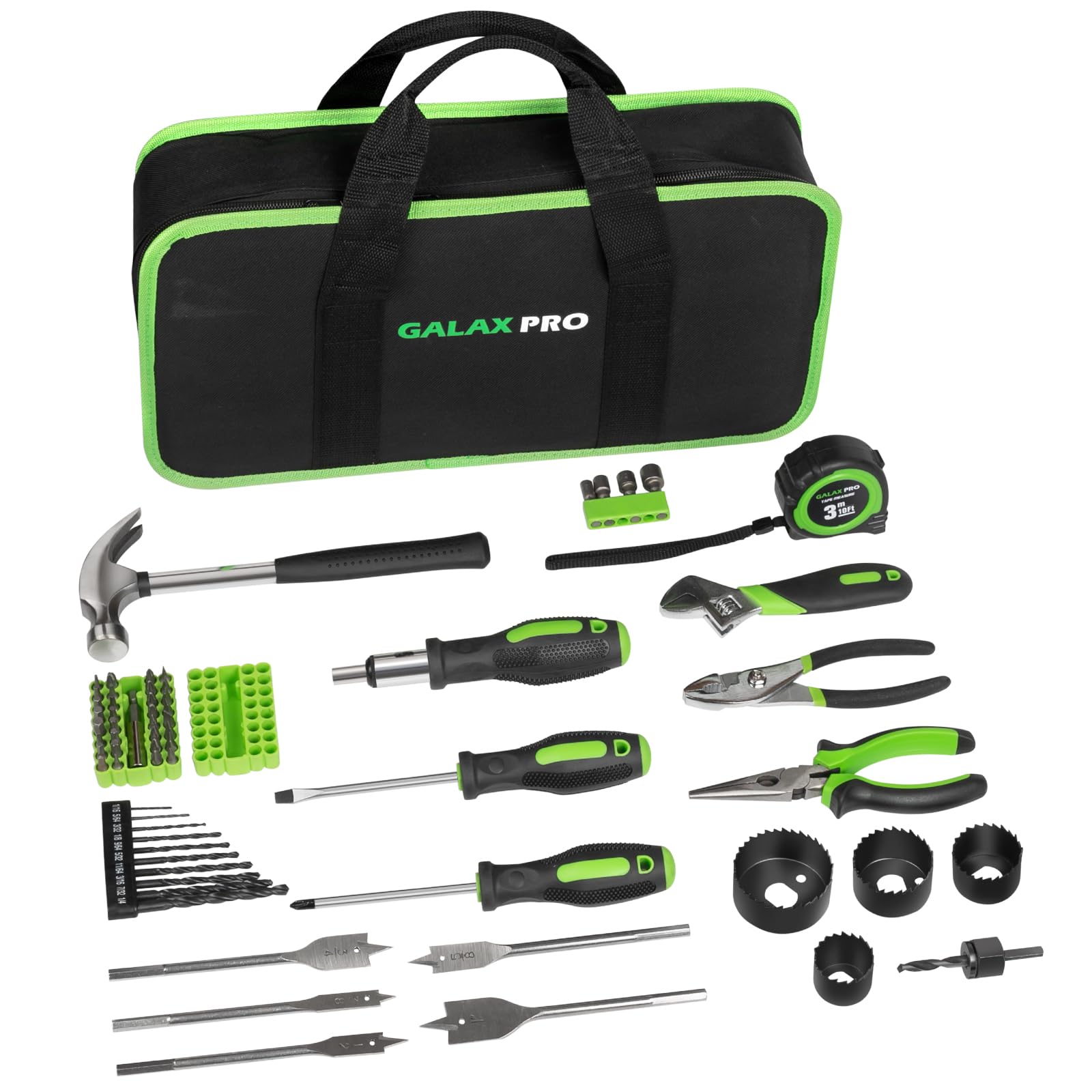 GALAX PRO 69-Piece Hand Tool Set with Bag, Household DIY Repair Tool Kit