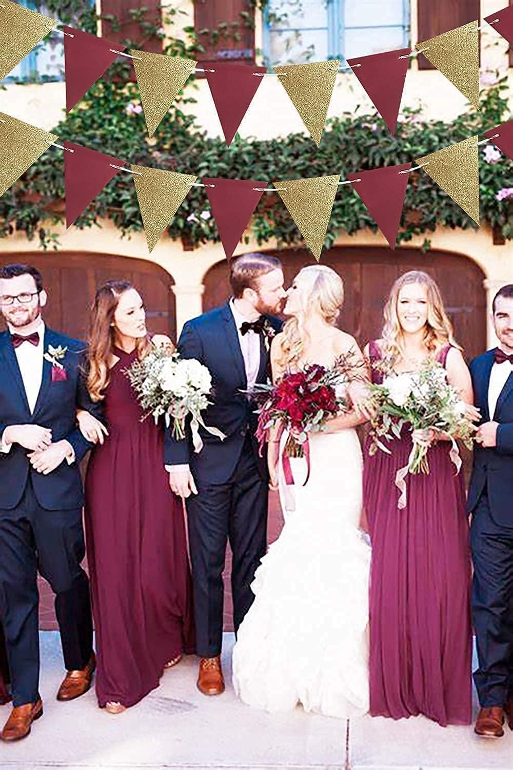 Banderines Qian para fiesta de cumpleaños 30/40/50 cumpleaños, decoración de otoño y otoño, decoración rústica de boda