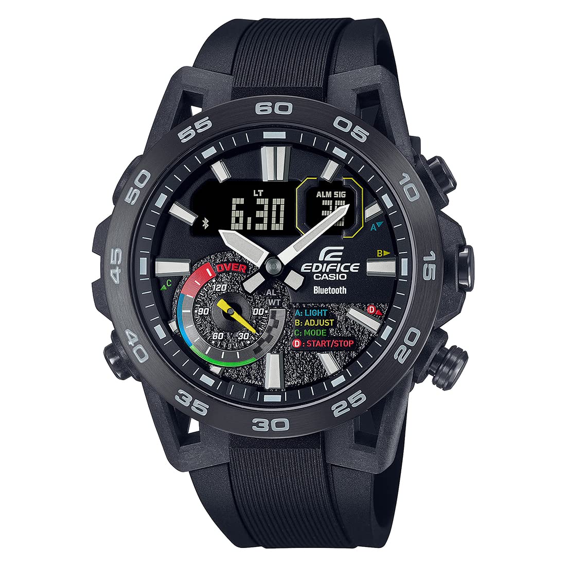 Casio Edifice ECB-40MP-1ADF Black Analog-Digital Dial Black Resin Strap Mens Watch Smartphone Link World Time ED577 (B0BZMF17MC) Amazon Price History, Amazon Price Tracker