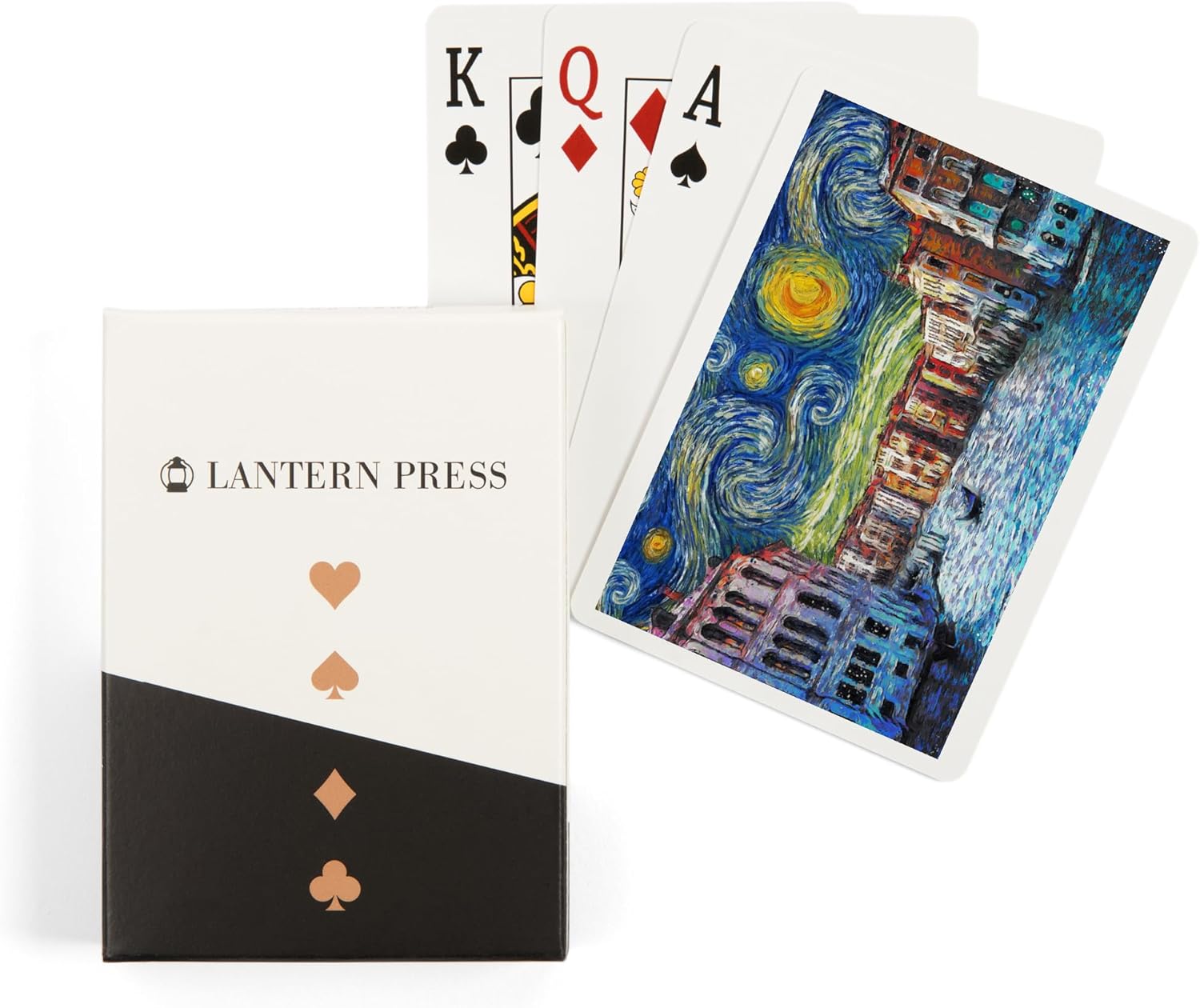 Lantern Press Venice, Italy, Starry Night, Van Gogh, 52 Playing Cards for Adults, Poker Size Card Deck