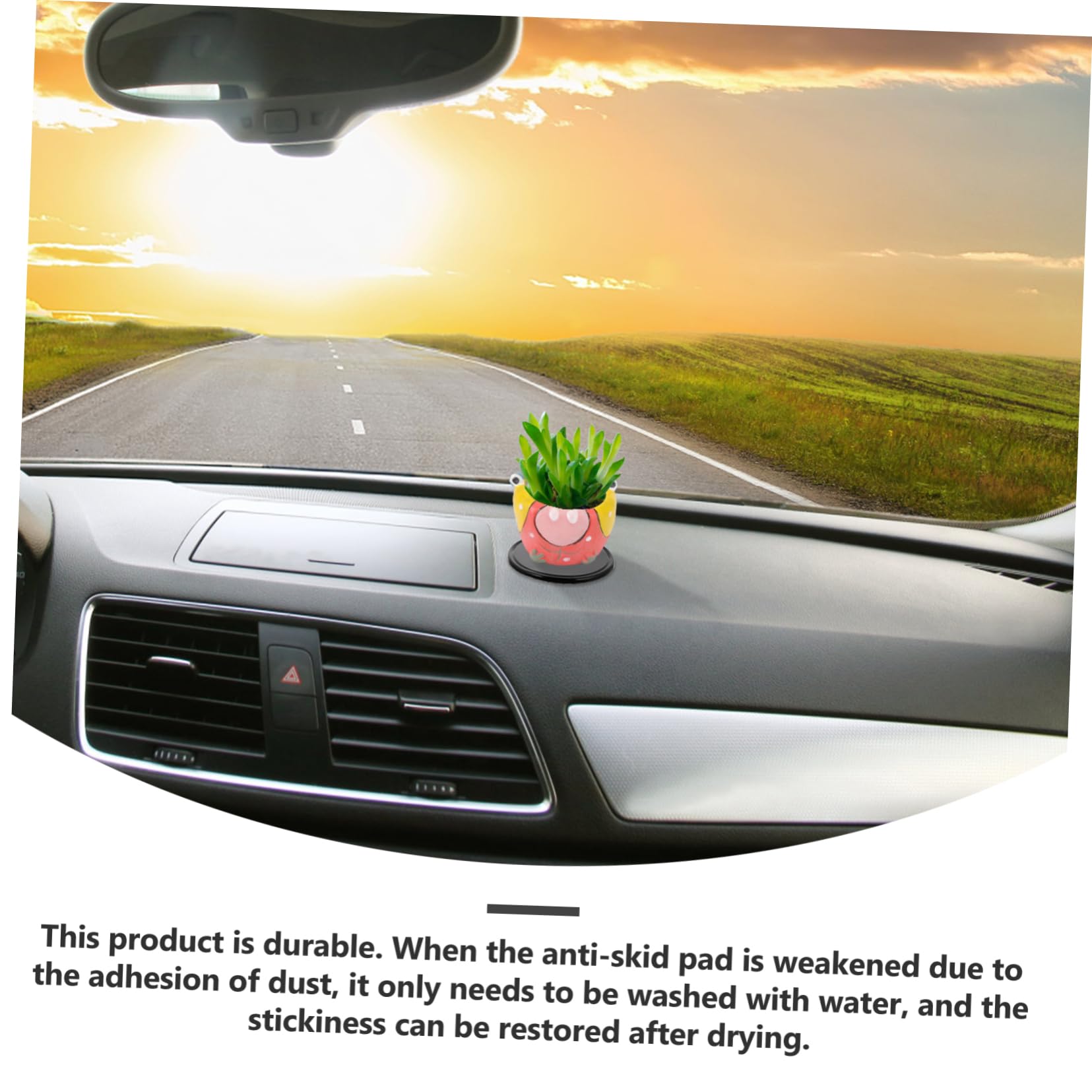 Housoutil 20 Pcs Car Non-slip Mat Car Accessory Anti-skid Phone Pad Non-slip Dashboard Pad Non-slip Phone Pad Round Car-mounted Pad Round Non-slip Mat Round Car Mat Car-mounted Mat Phone Mat