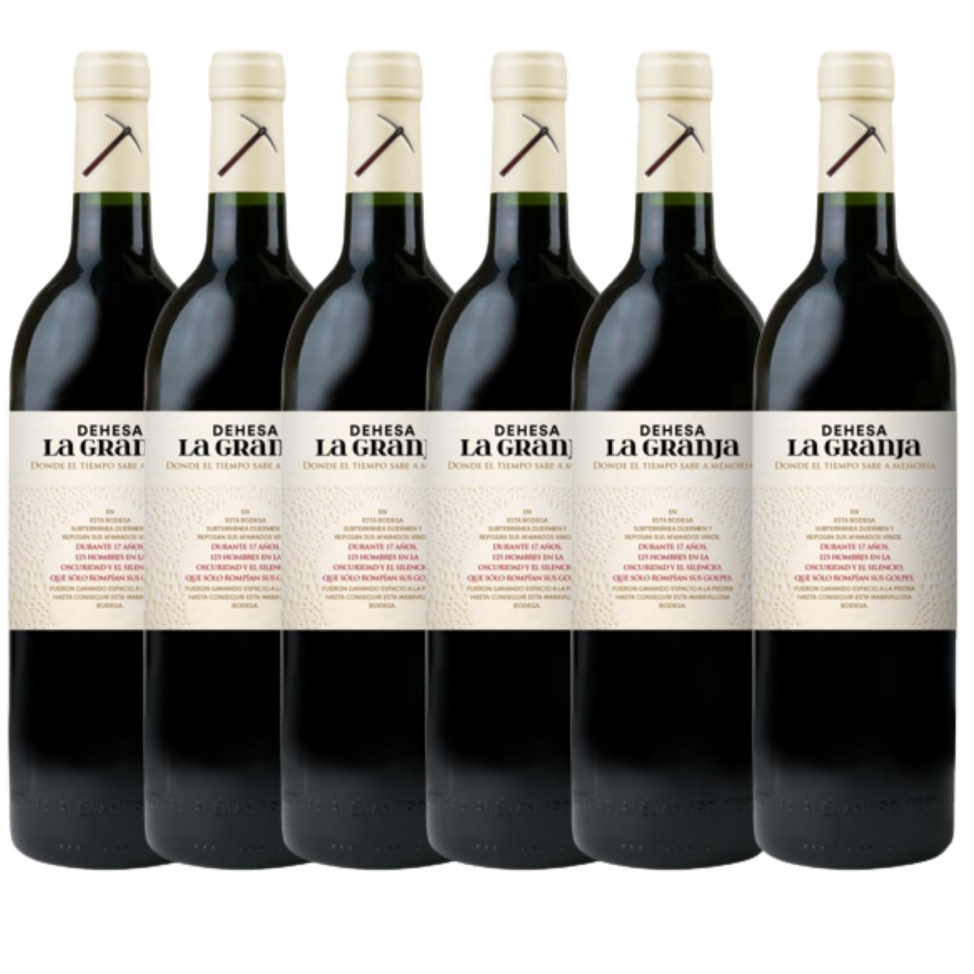 Dehesa la Granja 2019 - Vino Tinto Crianza - Ideal Combinarlo con Arroces, Carnes a la Brasa, Pescados Rojos, Quesos y Chocolate - Pack 6 Botellas 750ml