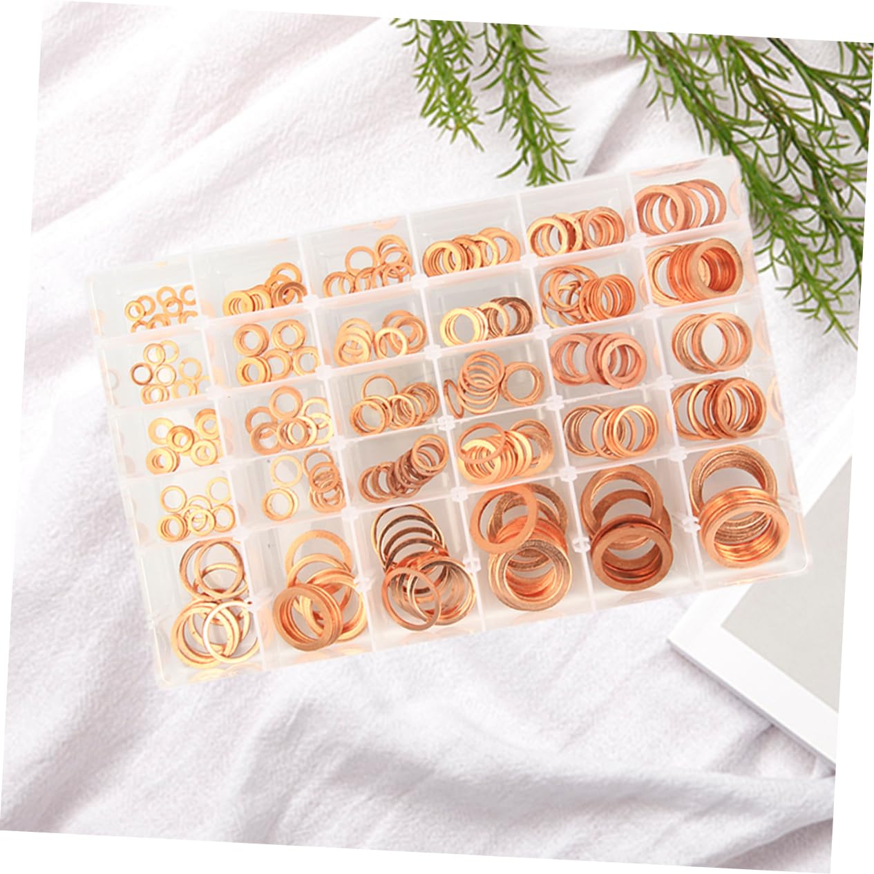 300 Pièces Rondelles Plates en Cuivre pour Étanchéité