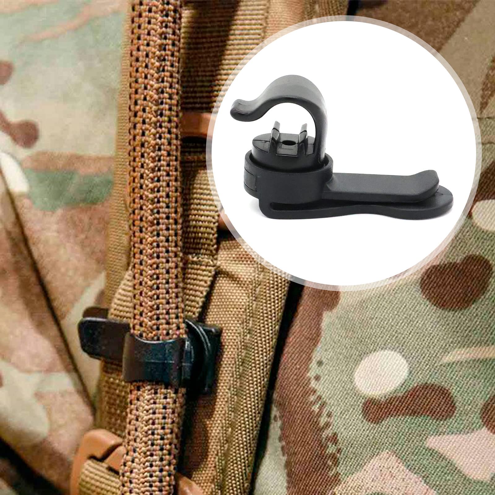 Moxweyeni 3 Pieces Magnetic Clip Bladder Clip Water Tube Clip Military Backpack Clips Tactical Backpack Accessories For Source Hydration Packs Water Bladders Holding Drinking Valve Tube In Place