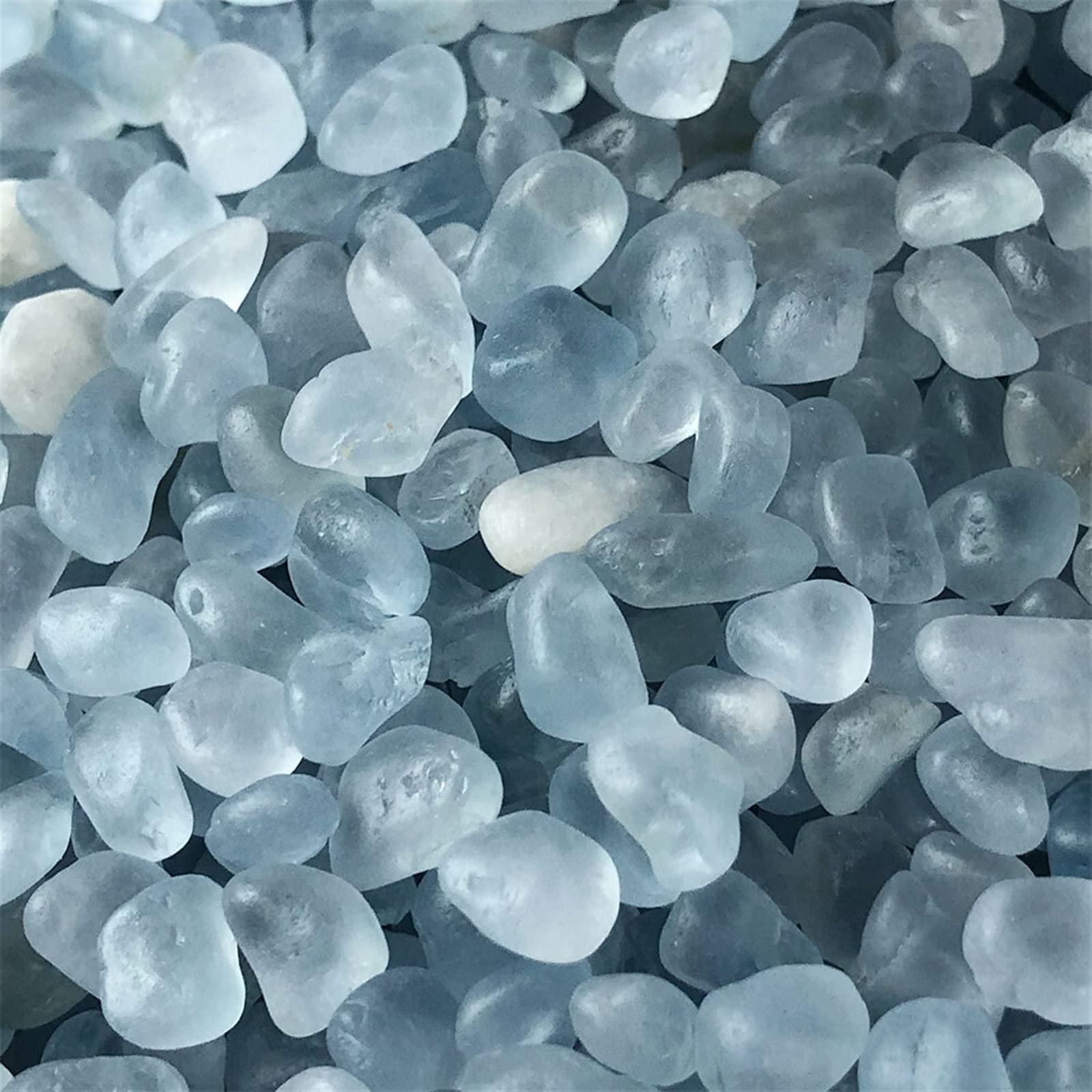 100g a Granel Natural Azul Celestita Cristales de Cuarzo Chips Grava Acuario hogar habitación decoración DIY pecera Fengshui LIUZIIHAYIN