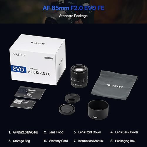 Vista 34 de VILTROX 75mm f/1.2 E Lente para Sony E Mount, Lente PRO 75mm f1.2 de Enfoque Automático de Primera Calidad Compatible para Cámaras sin Espejo Sony E