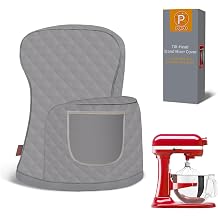 Stand Mixer Cover Compatible with KitchenAid 6/7/8 Quart Bowl-Lift Mixer, Quilted Waterproof Appliance Dust Protector with Storage PocketGery