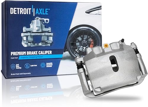 Detroit Axle - Pinza de freno delantera derecha para Ford F-150 2004-2005 Pinza de freno de disco lateral del pasajero con reemplazo de soporte