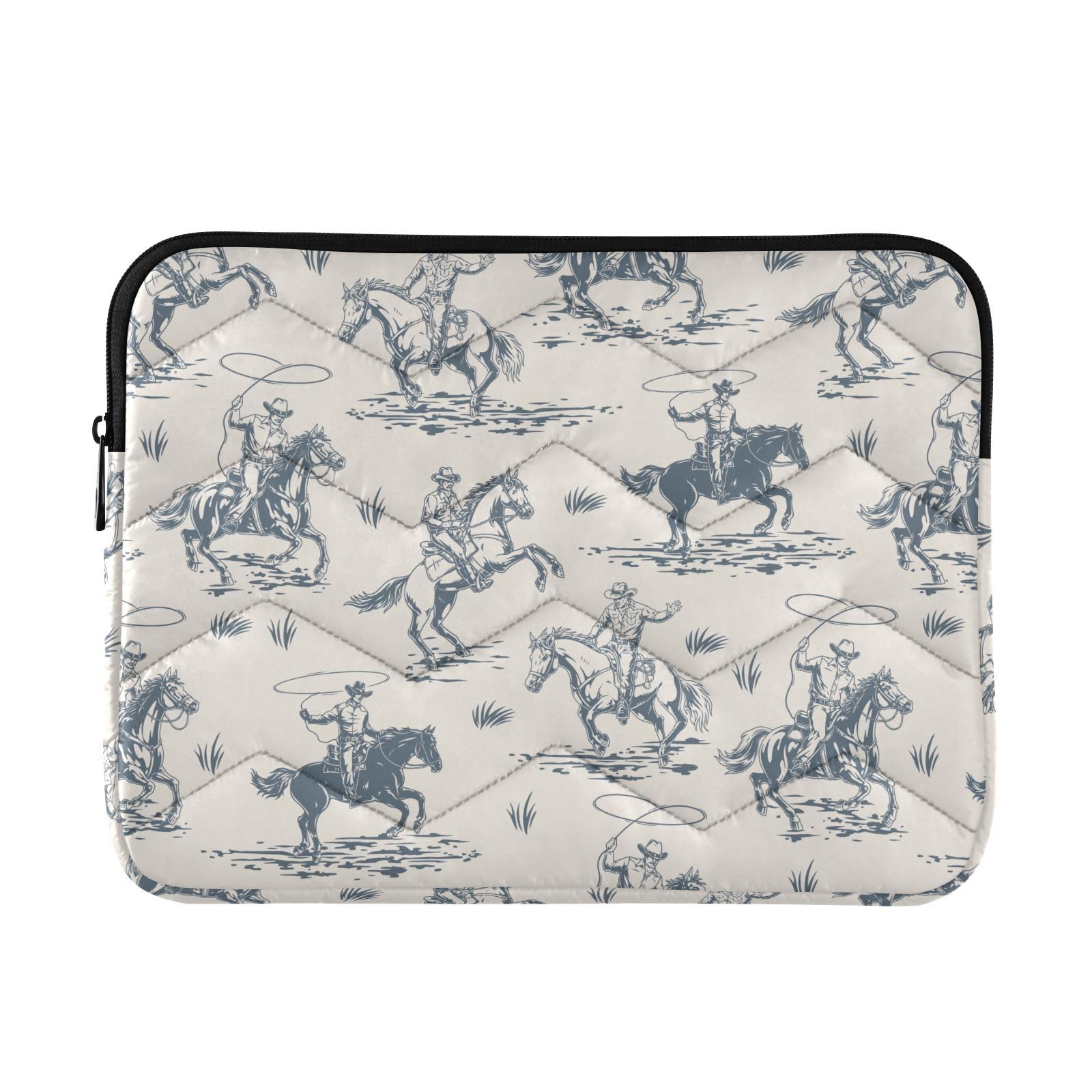Sletend Western Cowboy Laptop Sleeve 13 inch Cute Laptop Bag 14 inch Waterproof Computer Bag for Women Laptop Accessories Computer Cover Bag for