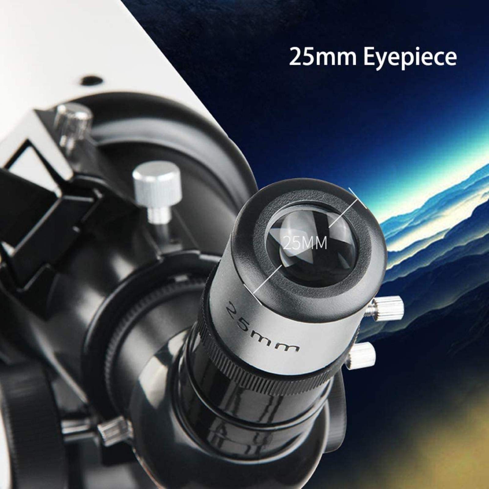 Telescopio per Bambini Principianti Adulti, Apertura 80 mm telescopio 500 mm per Astronomia BAK4 Lente Prisma telescopio rifrattore astronomico con treppiede per osservare la Luna e Il Pianeta, per