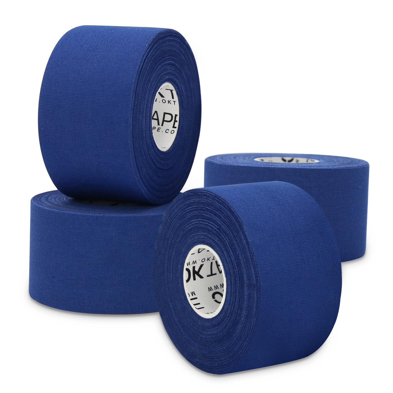 OK TAPE 4 Rolls Athletic Tape, Sports Tape, Very Strong Easy Tear Wrist Ankle Tape, No Sticky Residue | Athletes, Medical, Athletic Trainers- 1.5inch