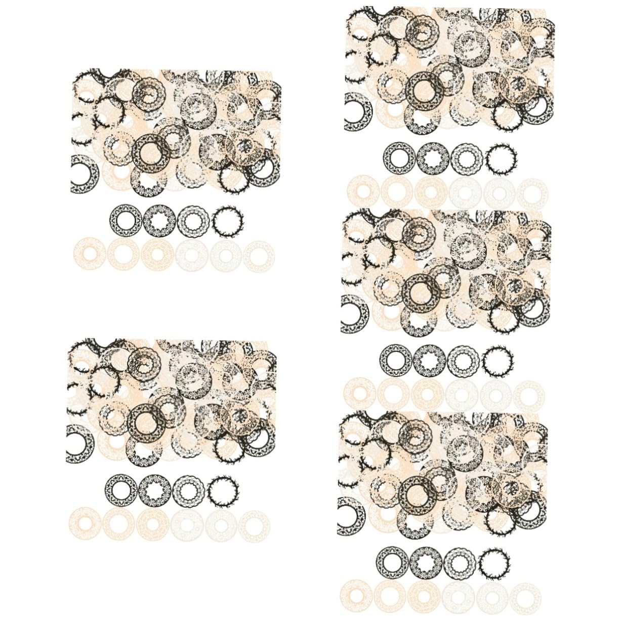SHINEOFI 5 Sätze Hohlmaterial Papier Schrott Kunstpapier Heimwerken Kreativpapier Pauspapier Für Schnittmuster Vintage-papier Für Scrapbooking Tagebuch Notizbuch Papier 40 Blätter * 5