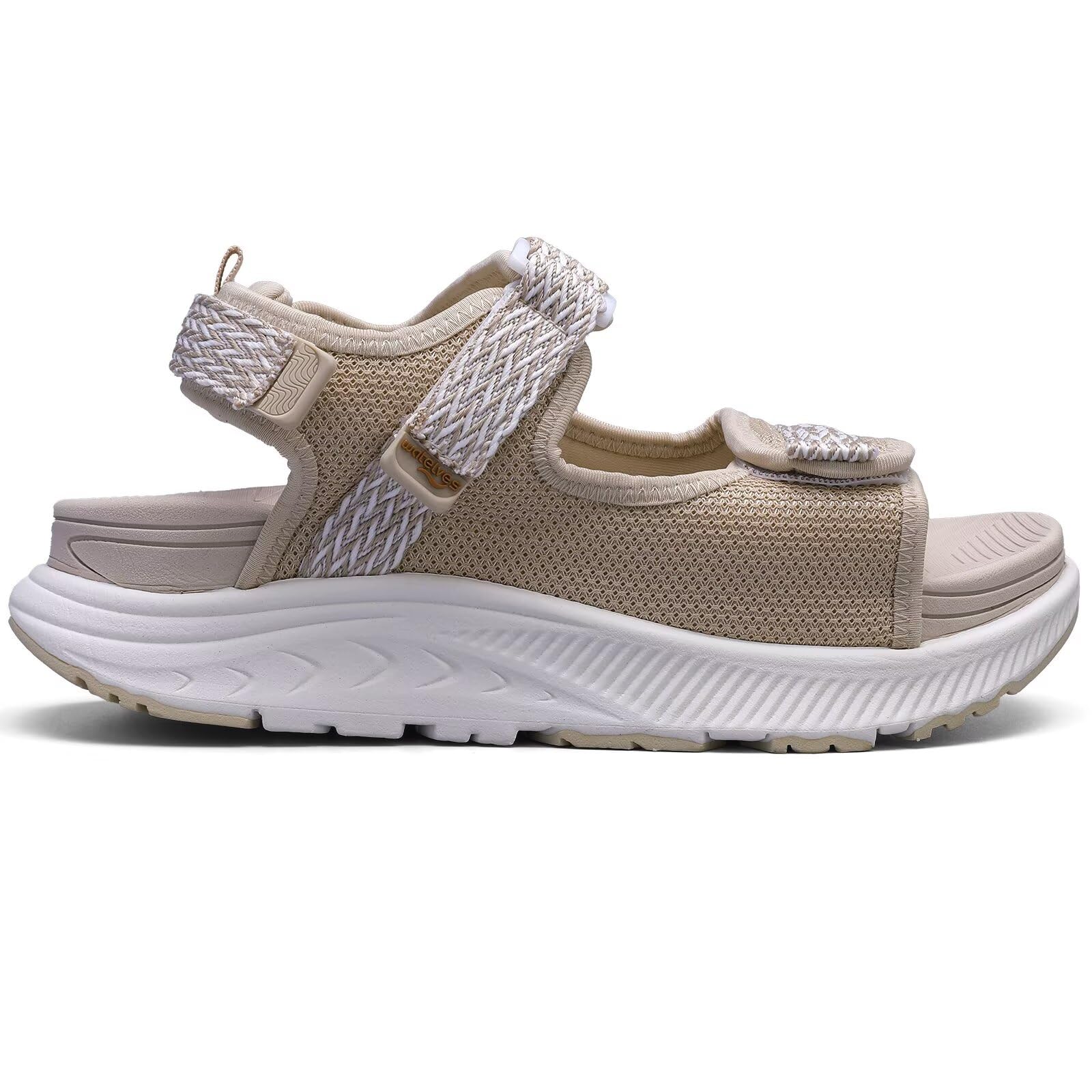 WateLves Sandales orthopédiques larges pour femmes diabétiques pour l'été, la marche, la randonnée, l'eau - Sandales d'extérieur avec sangle réglable - Confortable - Soutien de la voûte plantaire