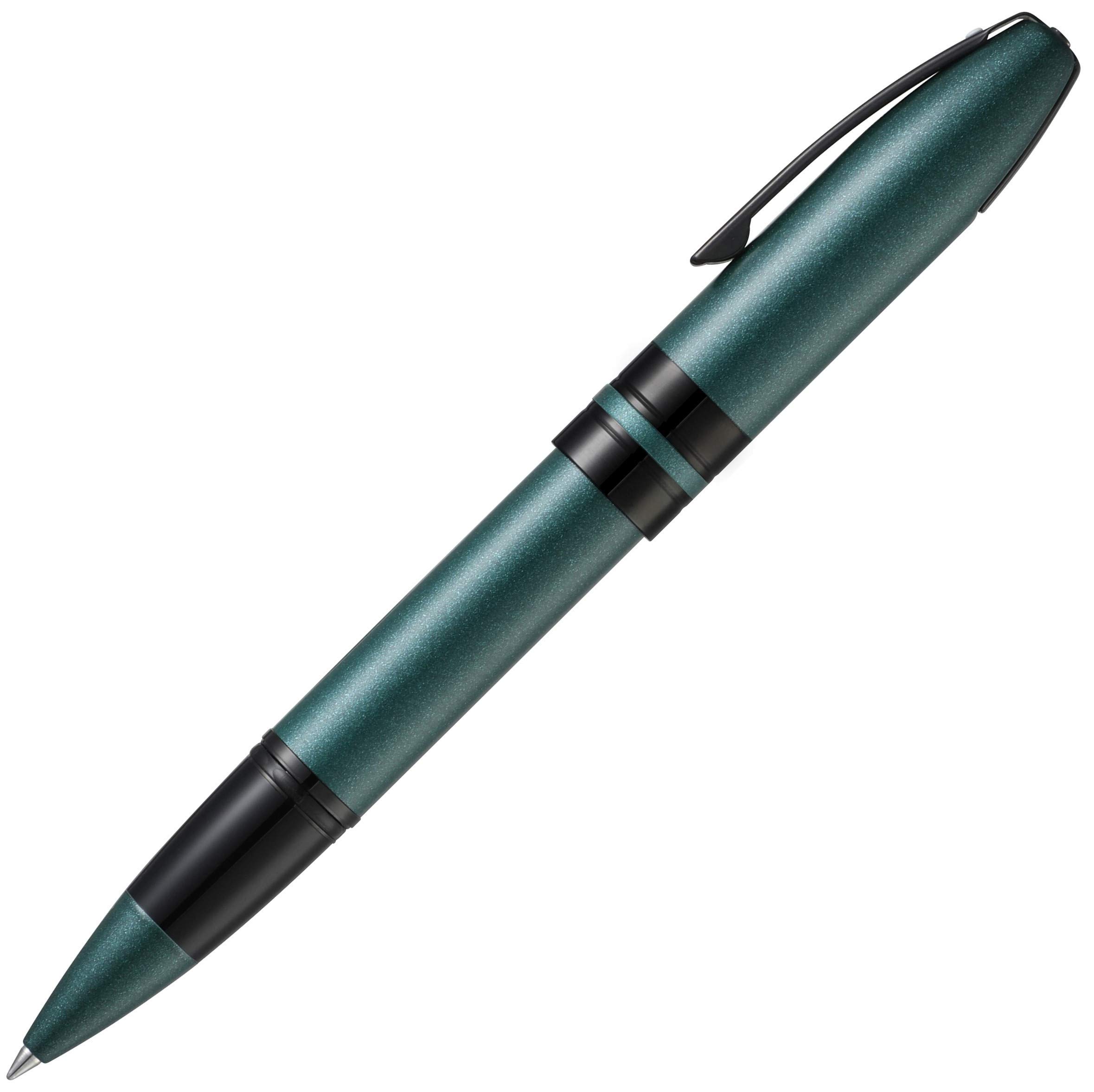 Sheaffer Icon Metallic Green with Gloss Black PVD Appts. Roller Ball Pen, E1910951