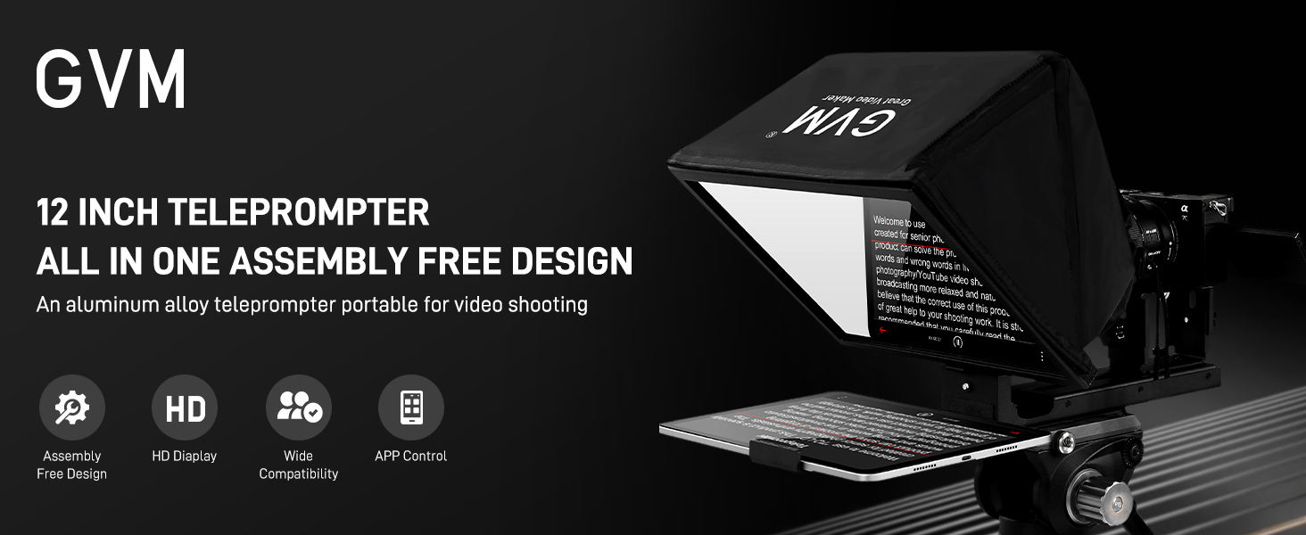 GVM 12" Teleprompter