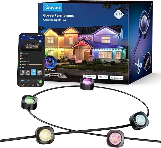 Govee Permanent Outdoor Lights Pro, 100ft with 60…