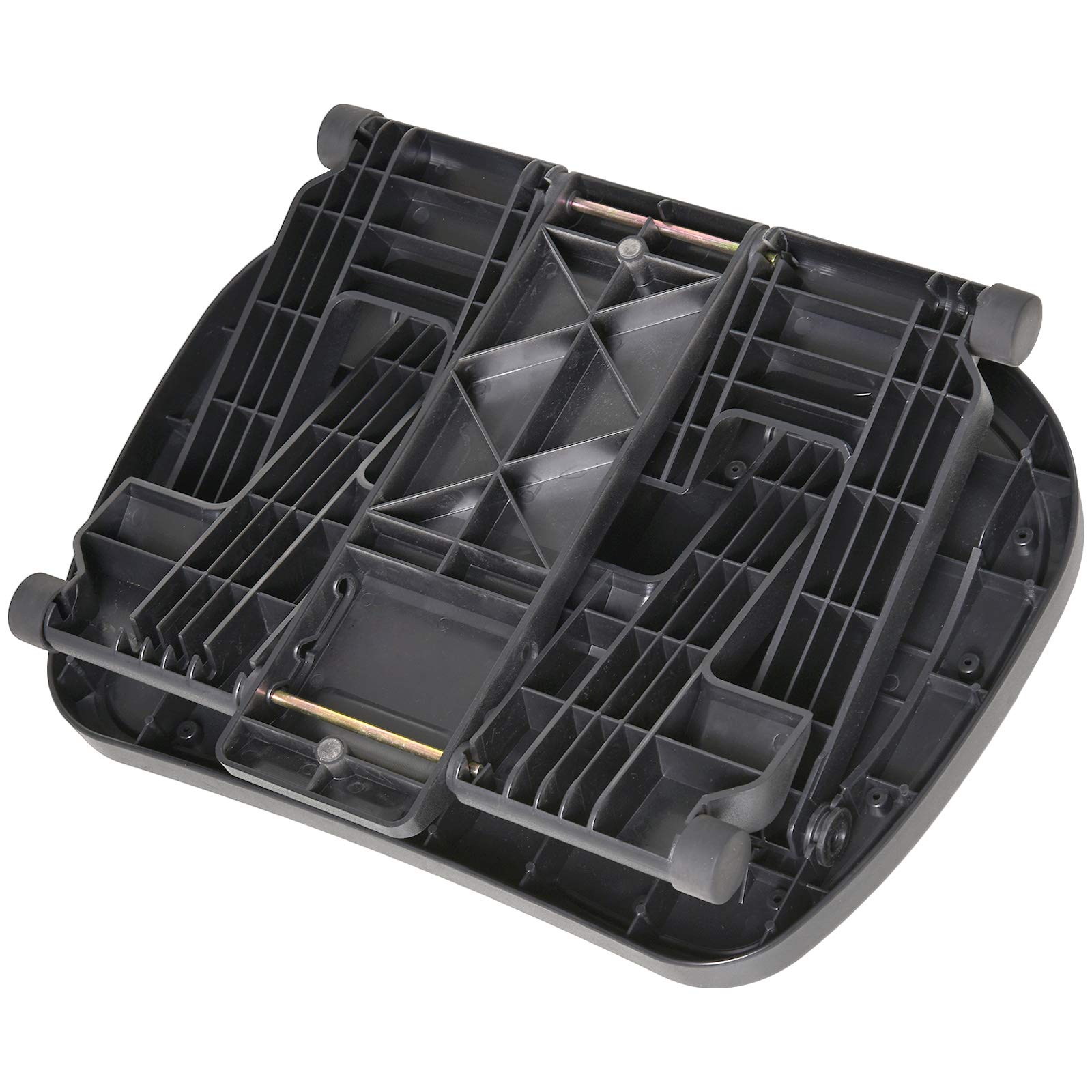 HOMCOM Pedana Poggiapiedi da Scrivania o Ufficio, Antiscivolo con Altezza Regolabile (10-16.5cm) e Angolazione 0-30°