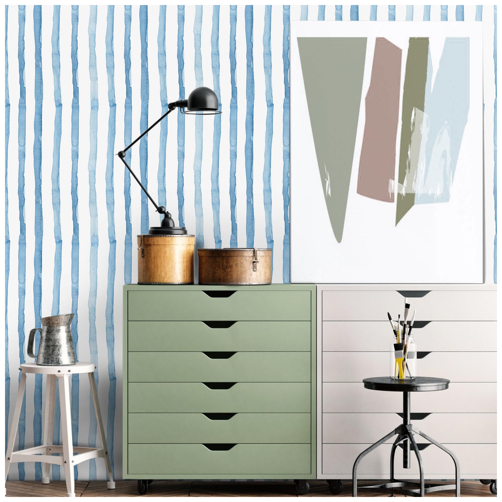 myforHD Papier Peint Autocollant, Auto-adhésif, Imperméable, Moderne GéOméTrique, ImperméAble Autocollant, DéCoratif, Pour Meuble Decoratif Salon Salle De Bain Chambre Armoire Porte Murale