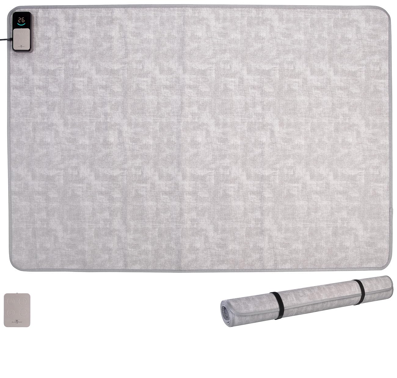 Infrarot Heizmatte Boden: Heizteppich mit 150 x 100 cm, 7 Temperaturstufen und Timer (Teppichheizung Heizteppich, Heizdecke unter Teppich, Hund)
