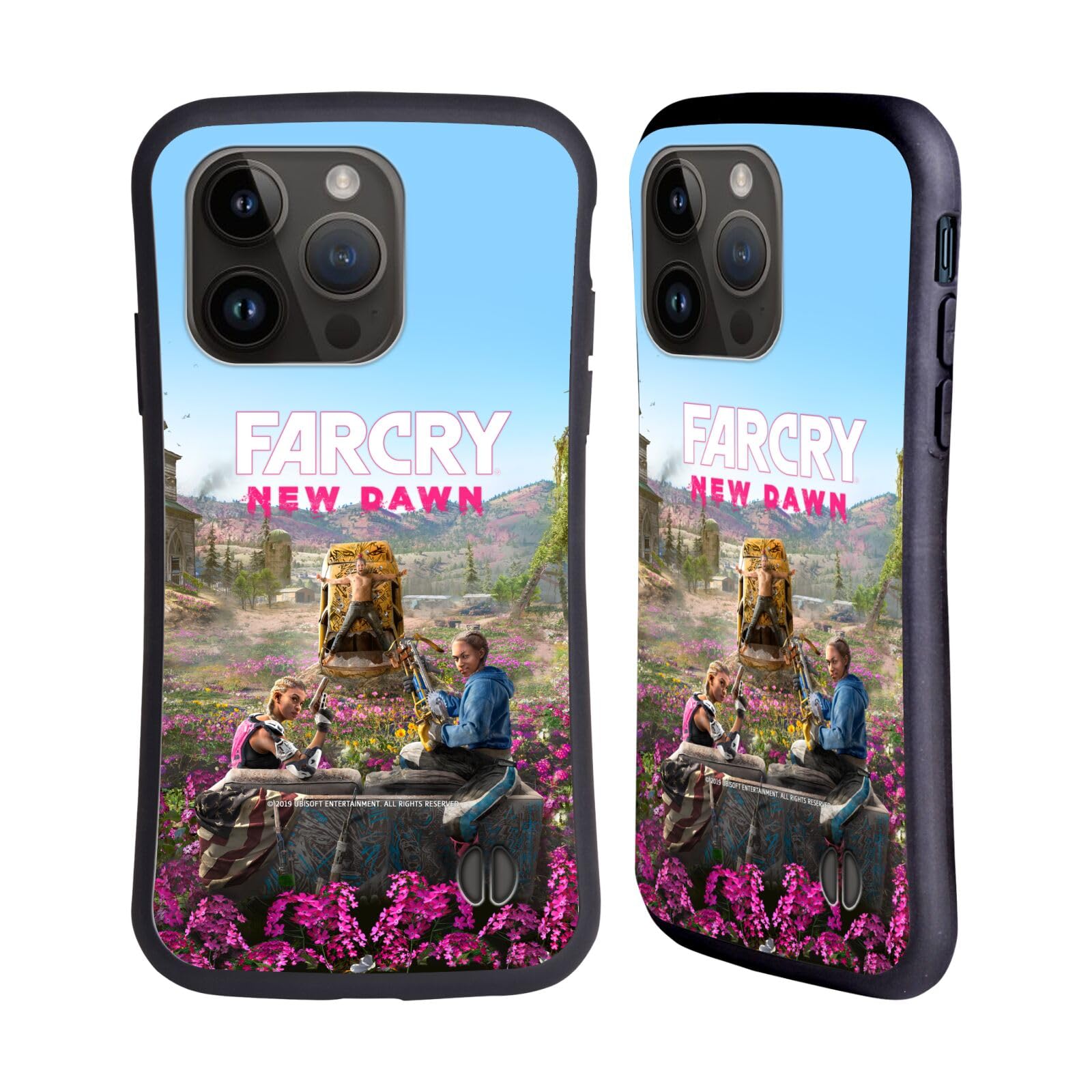 Head Case Designs Officially Licensed Far Cry Twins Couch New Dawn Key Art Hybrid Case Compatible with Apple iPhone 15 Pro
