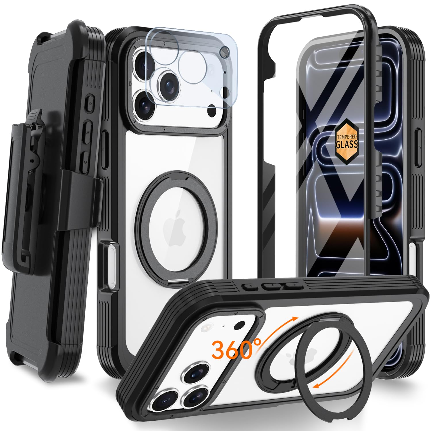 Coque iPhone 17 Pro robuste avec béquille pour un quotidien actif