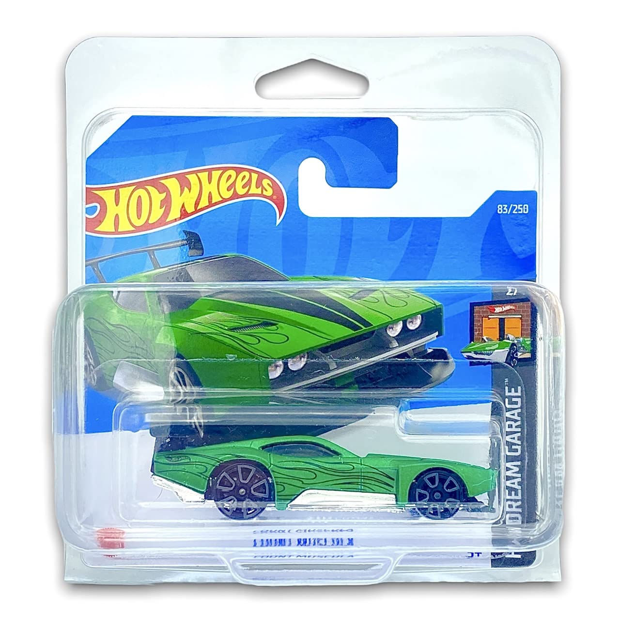 Hot Wheels Count Muscular (Green) 2/5 HW Dream Garage 2022 - 83/250 (Short Card) *** COMES IN A KLAS CAR KEEPER PROTECTIVE COLLECTORS CASE *** HCX01