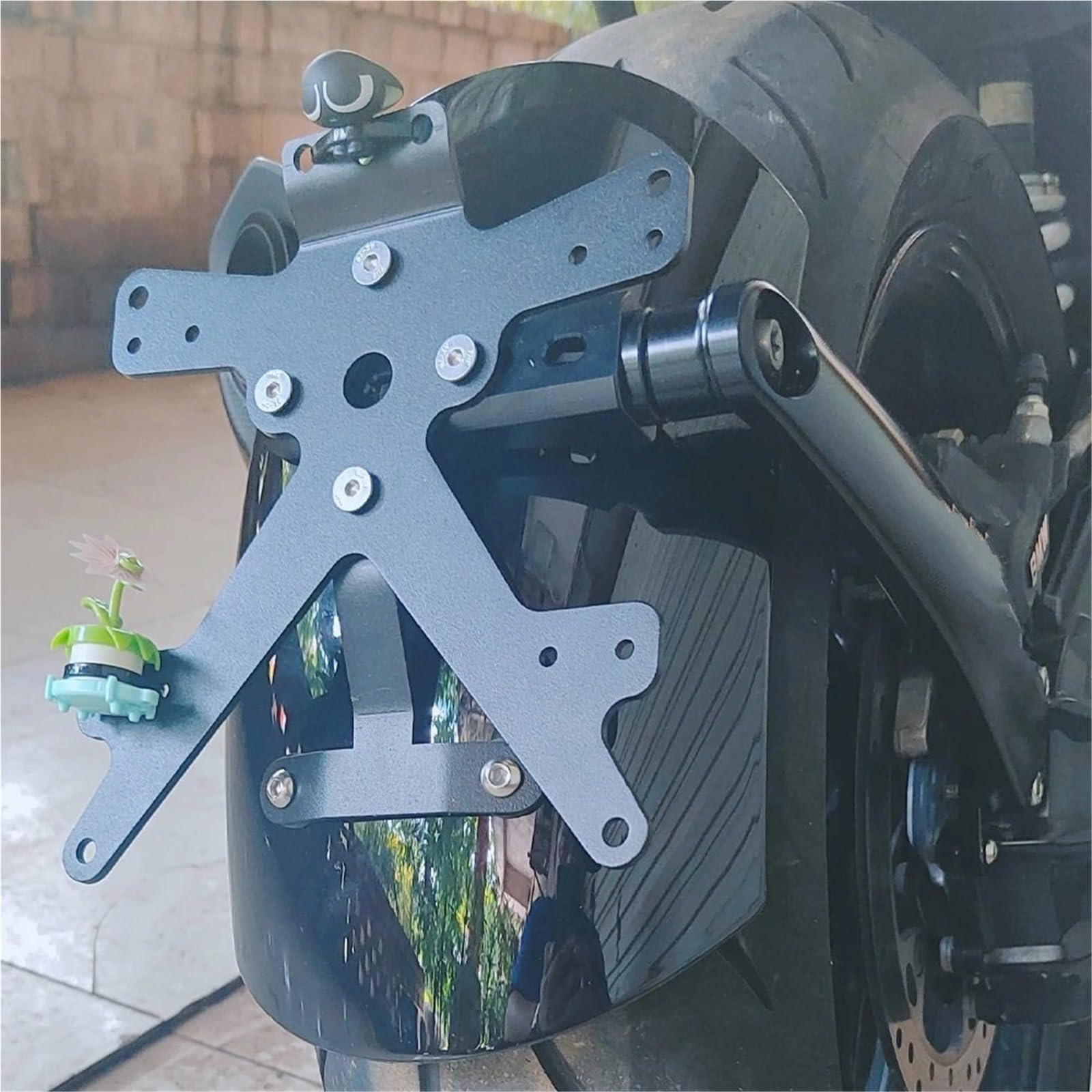 Ramka tablicy rejestracyjnej Zestaw uchwytów na tylny błotnik i tablic rejestracyjnych pasujących do BMW R Nine T Scrambler R9T Pure Racer Urban RnineT G/S Ninet /5