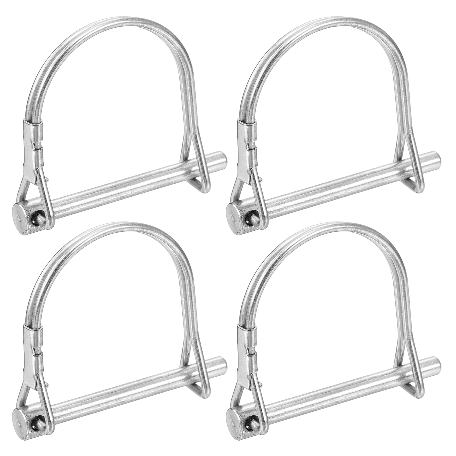 uxcell 4Pcs Coupler Pin, 0.19" ID 1.97" L 316 Stainless Steel Trailer Pin Shaft Locking Pin for Farm Trailers Lawn Garden, Silver
