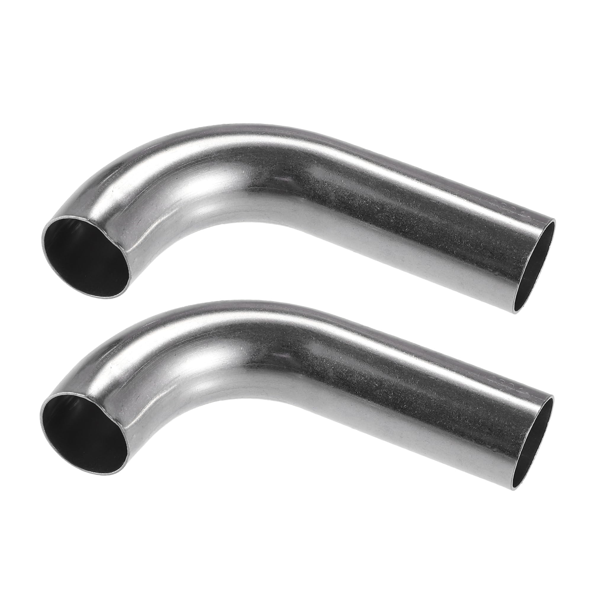 VekAuto 2 Pcs Bend Elbow Pipe Tube, 1" OD 4" 2.36" Leg 90 Degree DIY Exhaust Pipe Intercooler Air Intake Tube Universal for Car Automotive Durable 304