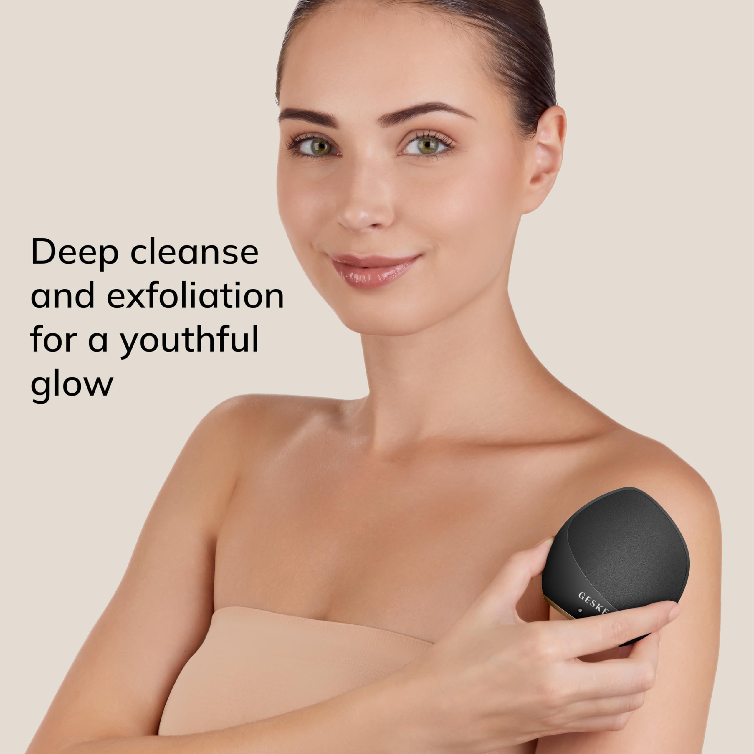 GESKE Sonic Body Brush & Intensive Exfoliator, Gray - Image 3