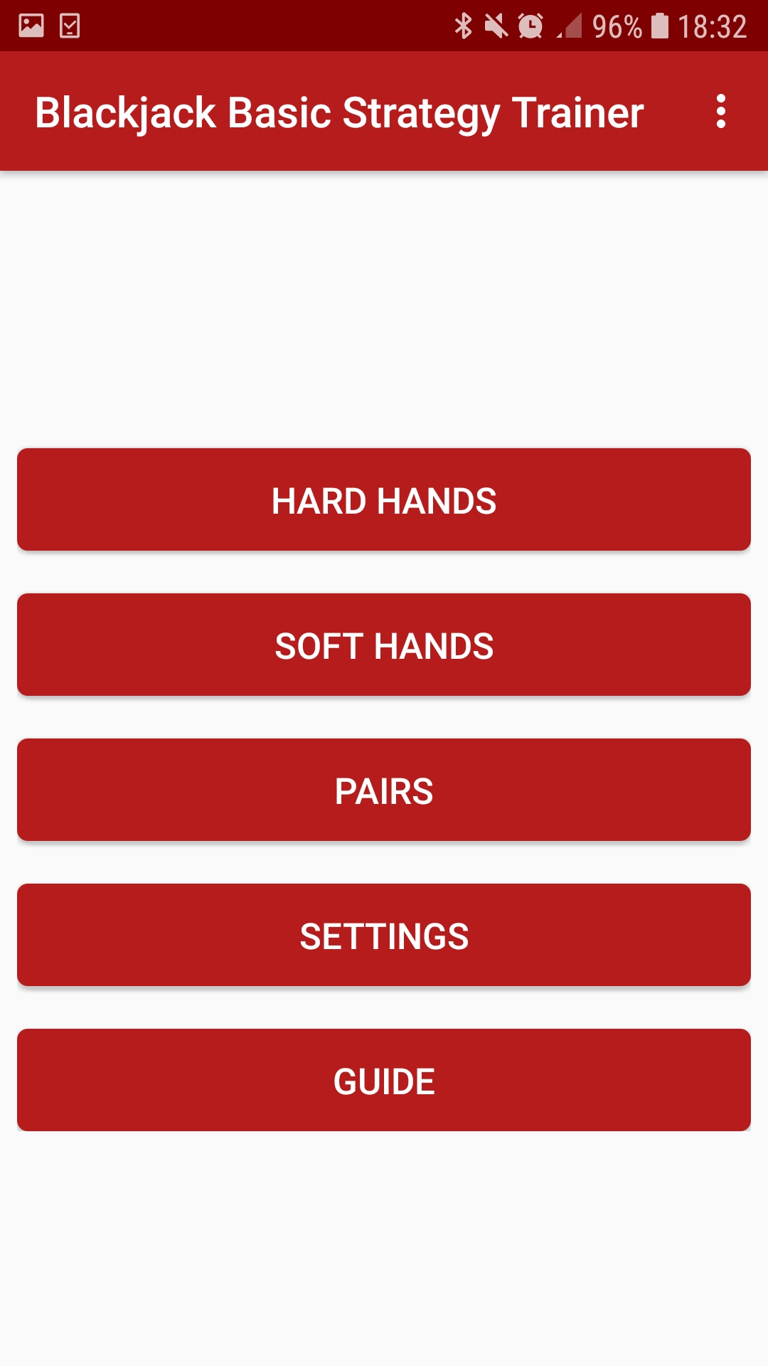 Blackjack Basic Strategy Trainer App on Amazon Appstore
