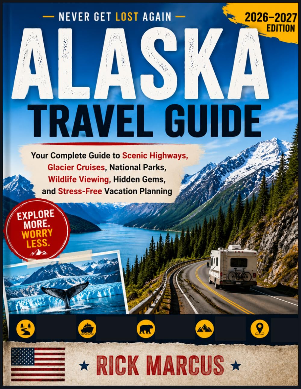 Alaska Travel Guide 2026–2027: Never Get Lost Again: Your Complete Guide to Scenic Highways, Glacier Cruises, National Parks, Wildlife Viewing, Hidden Gems, and Stress-Free Vacation Planning