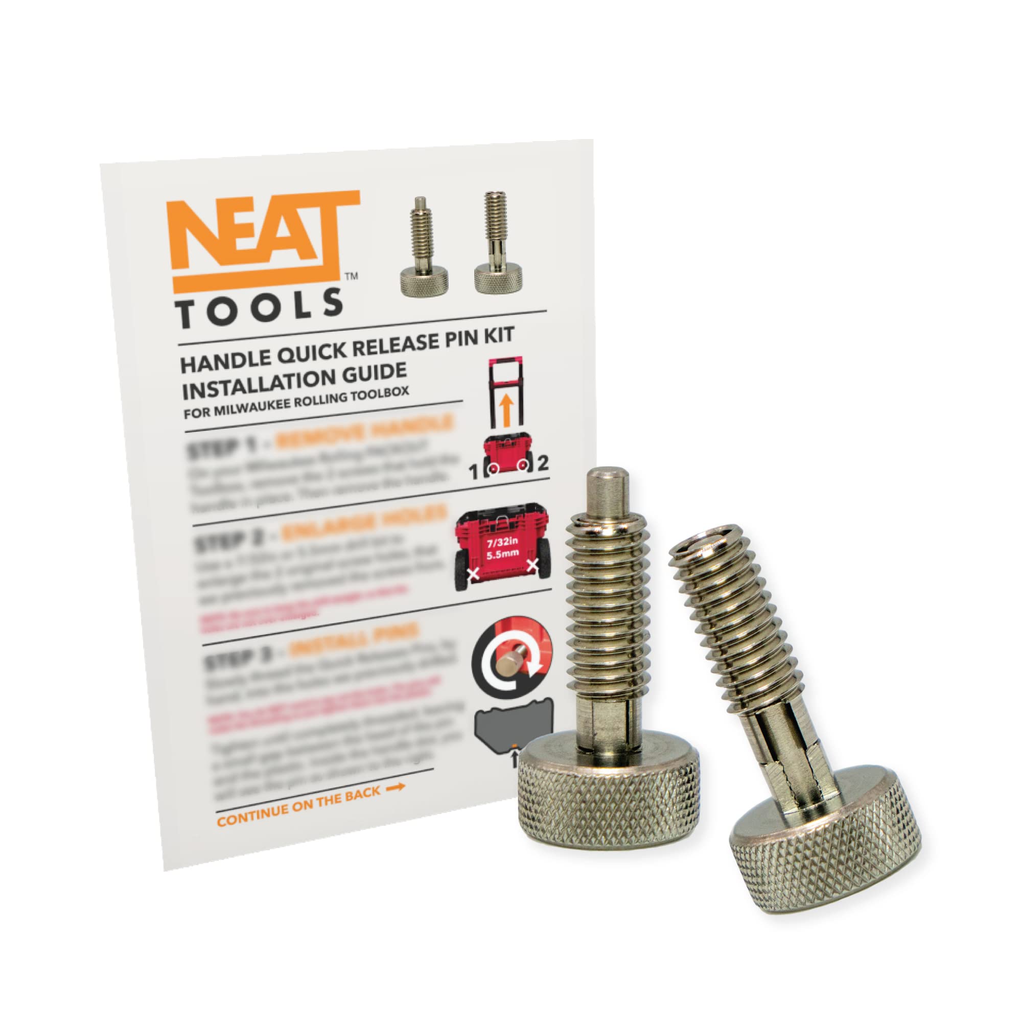 Neat Tools Handle Quick Release Pin Kit for Milwaukee PACKOUT Rolling