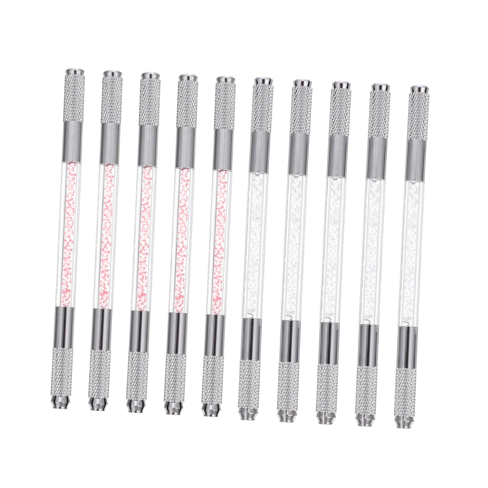 Lápiz para Tatuar Cejas Cristal y Doble Punta, 10 Piezas Abs