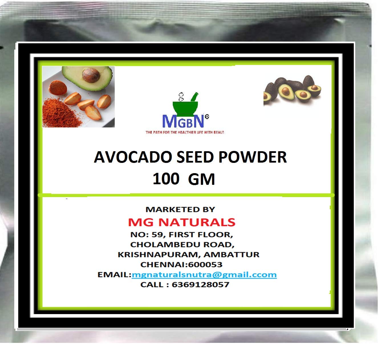 AVOCADO SEED POWDER - 100 GM