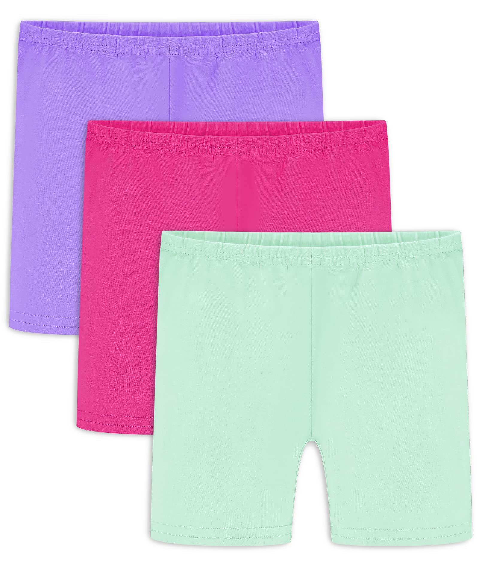 Auranso Girls Bike Shorts Cartwheel Breathable and Safety Biker Under Dress Dance Shorts Kids Clothes