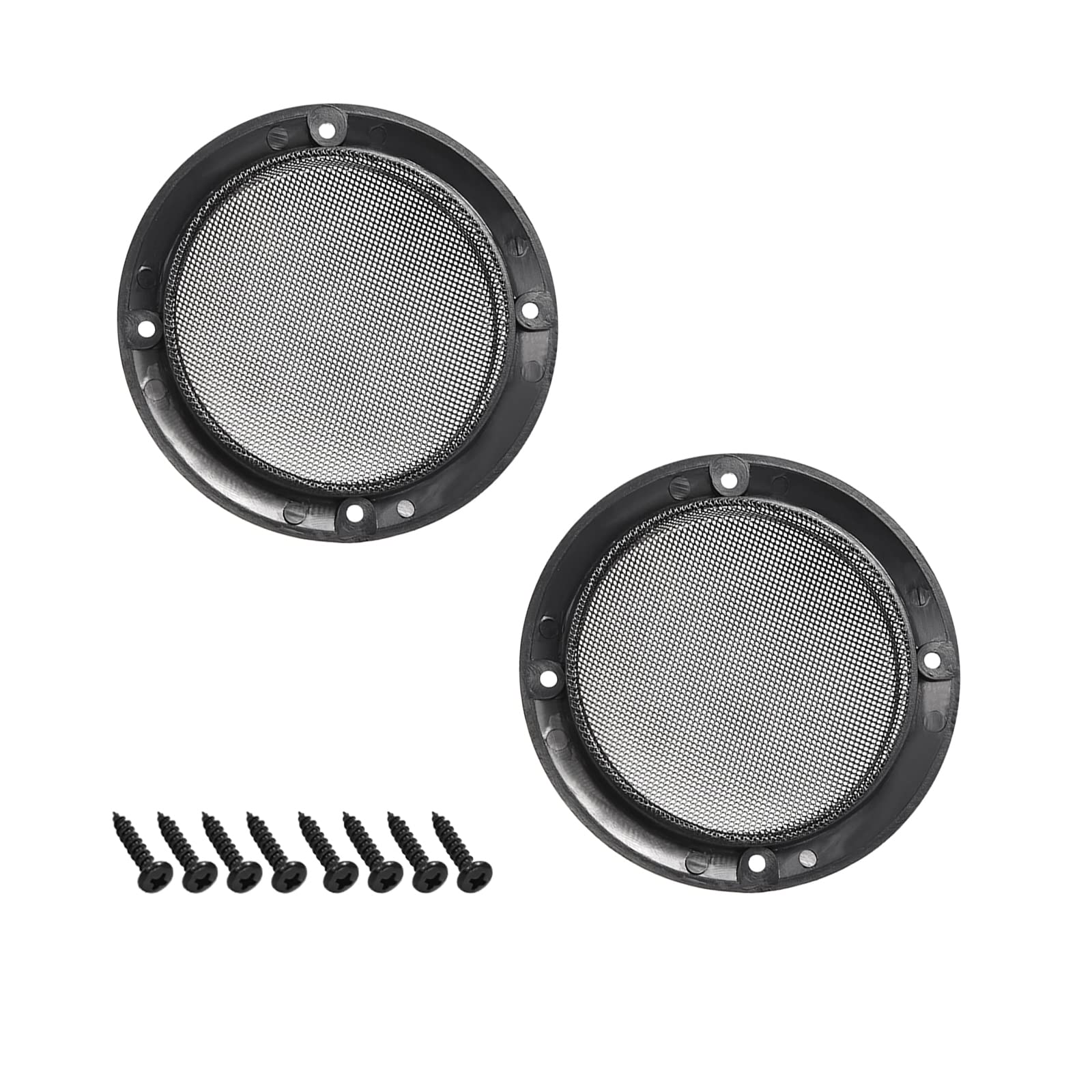 Griglie Altoparlante Auto 5 Pollici - 2 Pezzi Con Viti, Nero - Foto 2
