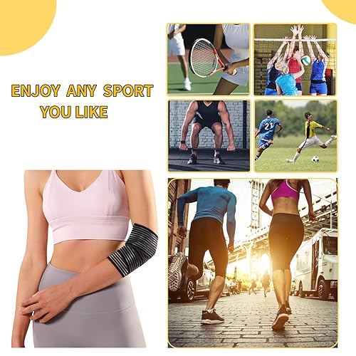 Miniatura 4 de Resder Banda de compresión para muslos para hombres y mujeres  Soporte de muñeca, tobillo, pantorrilla, rodilla y pierna  Ideal para alivio de la