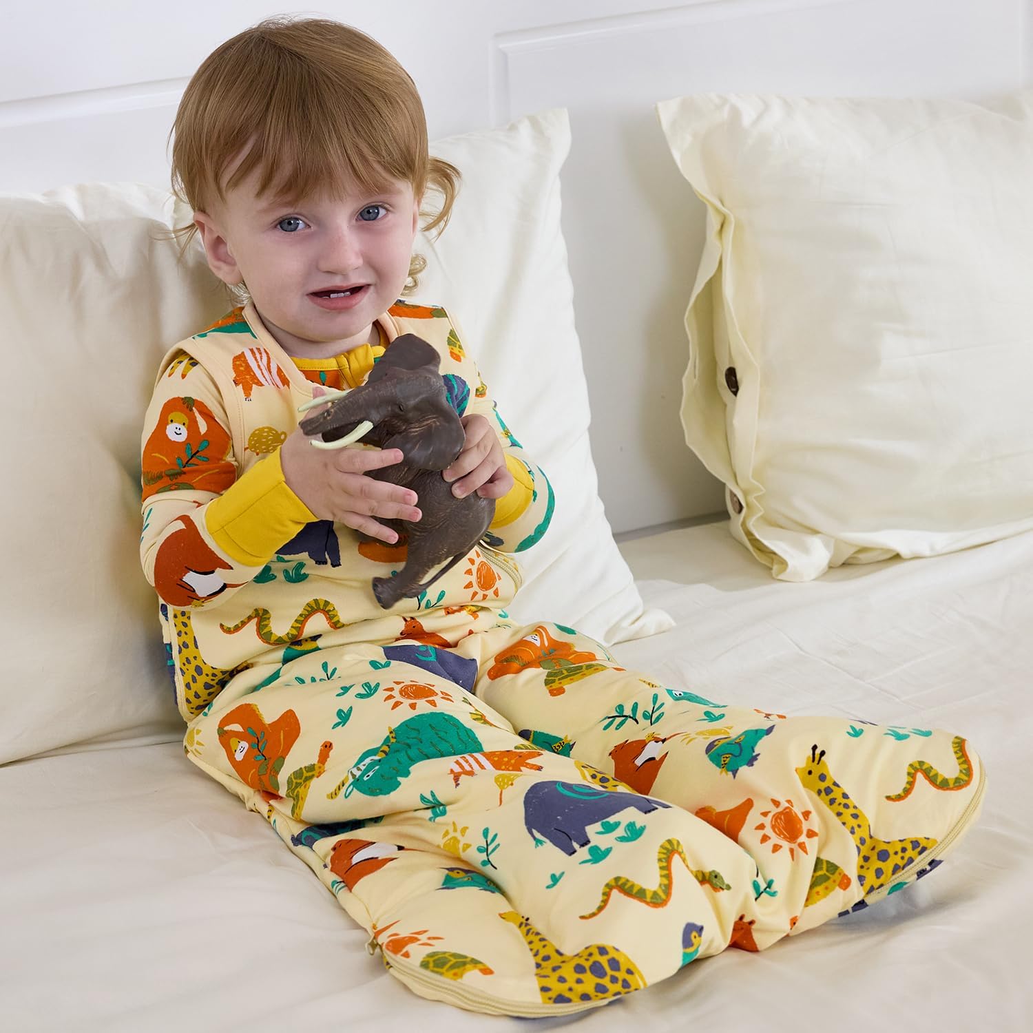 Bamboo Viscose Sleep Sack for Babies and Toddlers 1.0 Tog Wearable Blanket 2-Way Zipper Baby Shower Gifts - Image 8