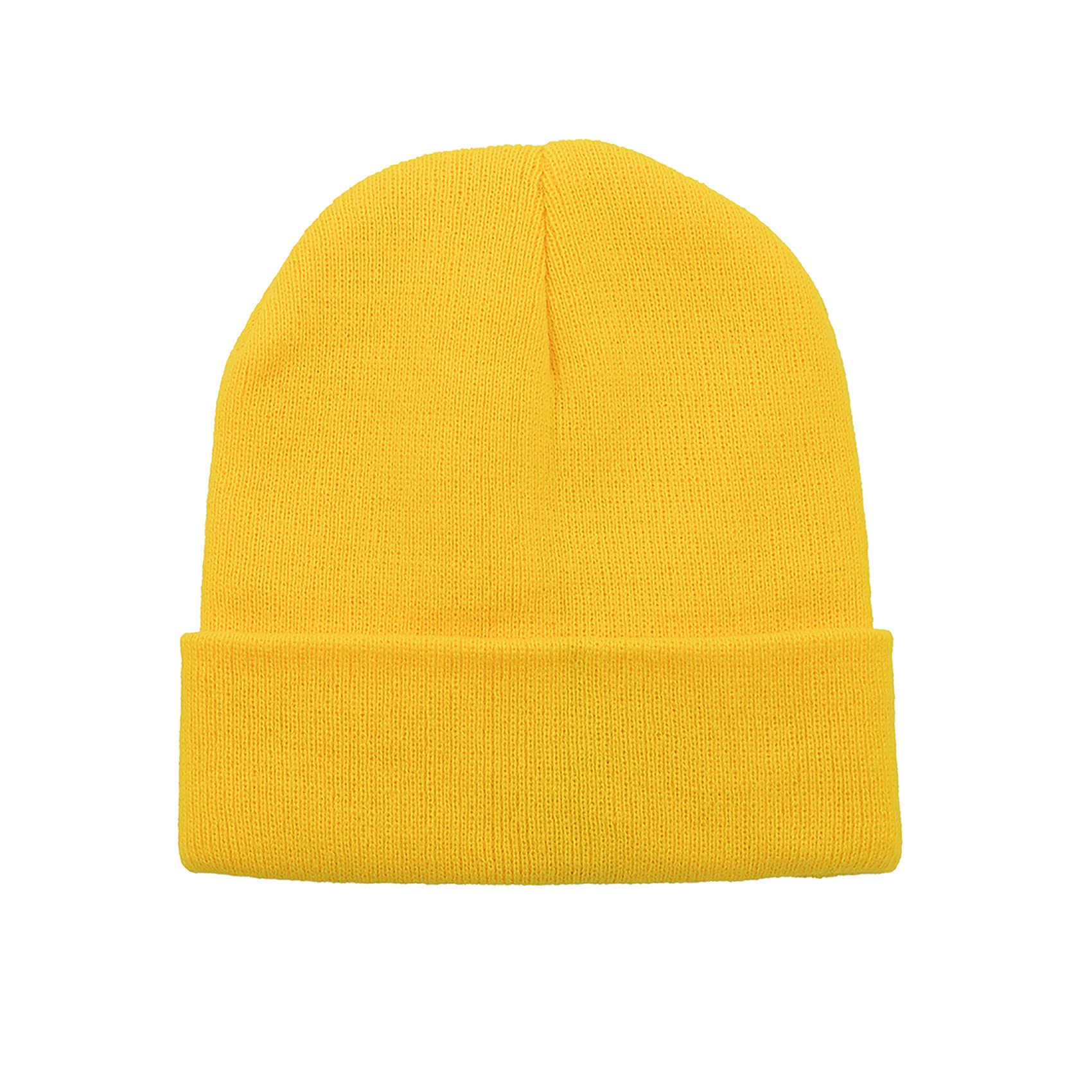 Durio Yellow Beanie for Men Soft Knit Beanie Hats for Men Women Unisex Winter Warm Beanie Mens Skullies & Beanies 01 Yellow