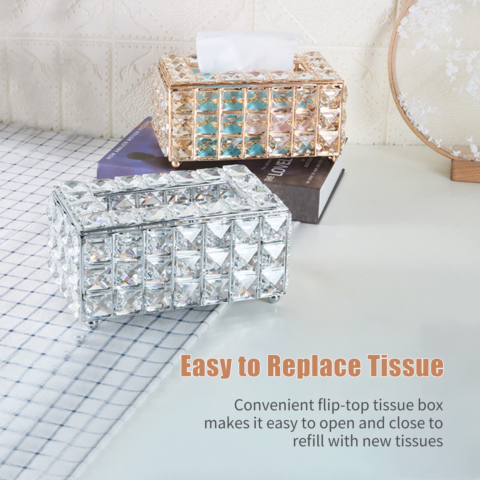 Boîte à Mouchoirs Décorative En Cuir De Fabrication Artisanale