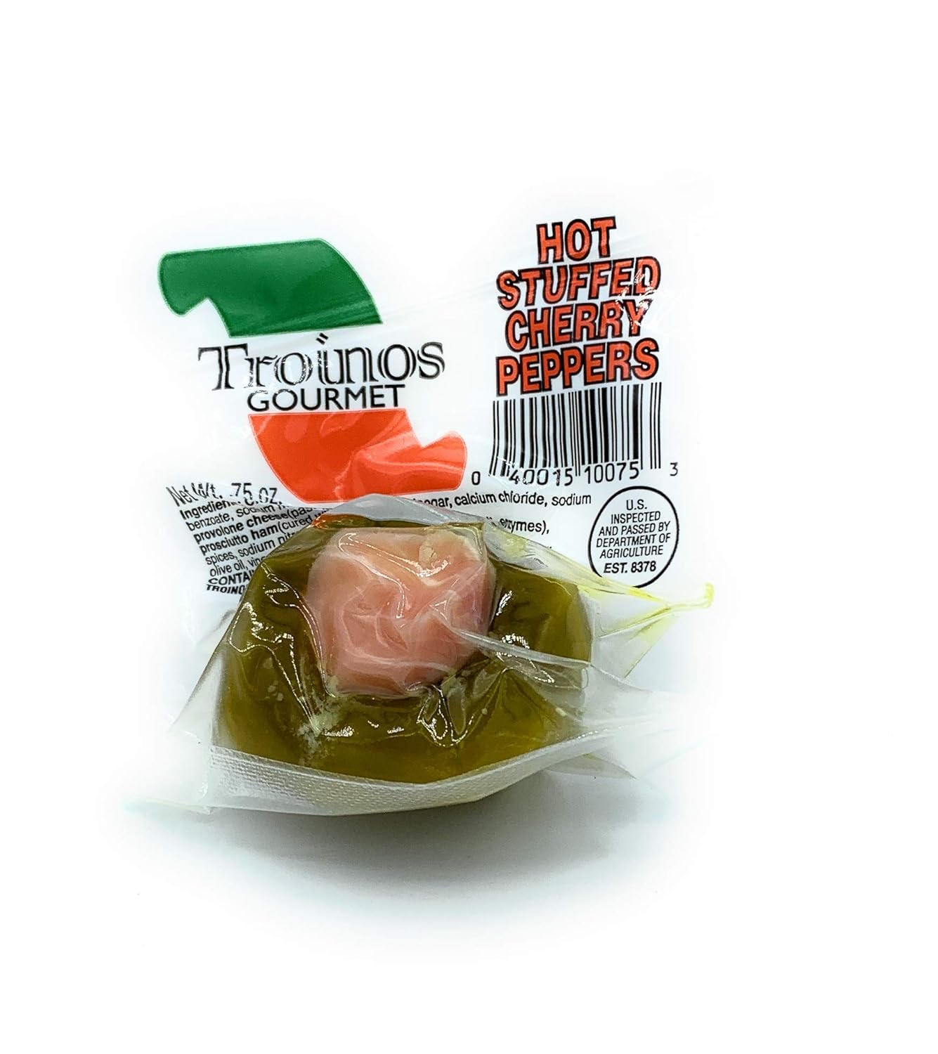 Troino's Stuffed Cherry Peppers (Hot Stuffed 48 Singles)