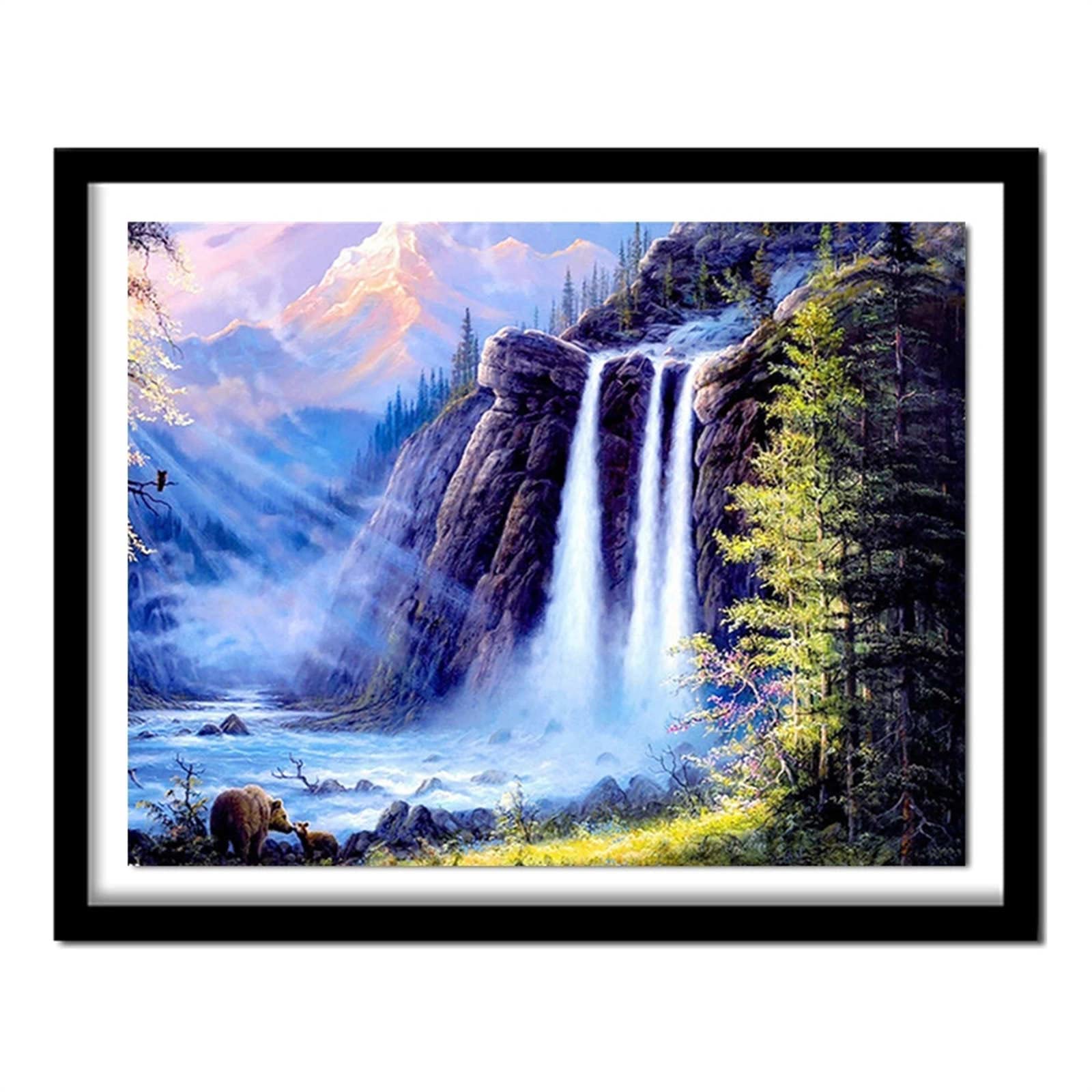 WOWDECOR Malen Nach Zahlen „Adlerwald“ – Landschaftsbild 40,6 X 50,8 Cm Für Erwachsene (komplettes Set)