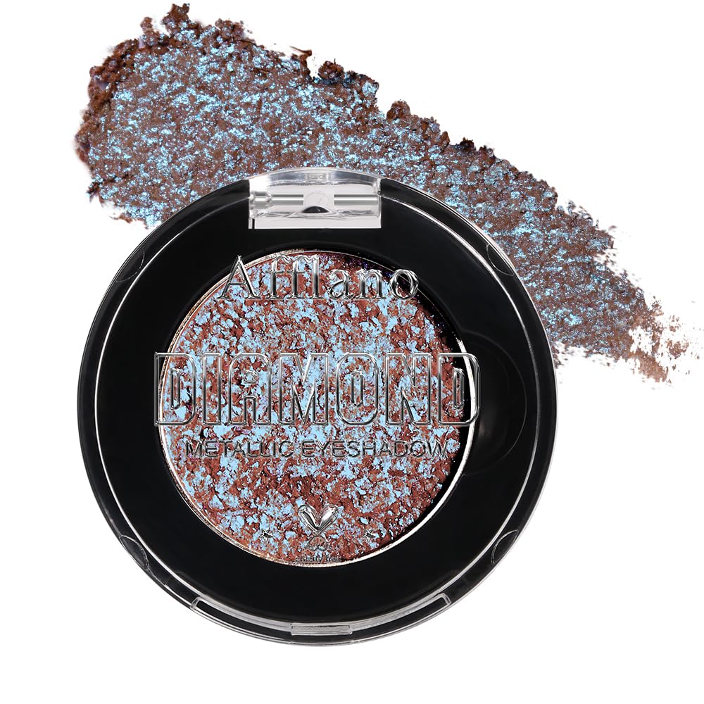 Afflano Multichrome Purple Blue Eyeshadow, Lilac Blue Pink Chameleon Shimmer Holographic Eyeshadow, Duochrome Long Lasting Metallic for Party Festival Sparkle Makeup, Buildable Eye Brightening Vegan
