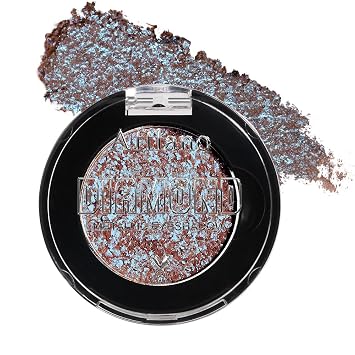 Afflano Multichrome Purple Blue Eyeshadow, Lilac Blue Pink Chameleon Shimmer Holographic Eyeshadow, Duochrome Long Lasting Metallic for Party Festival Sparkle Makeup, Buildable Eye Brightening Vegan