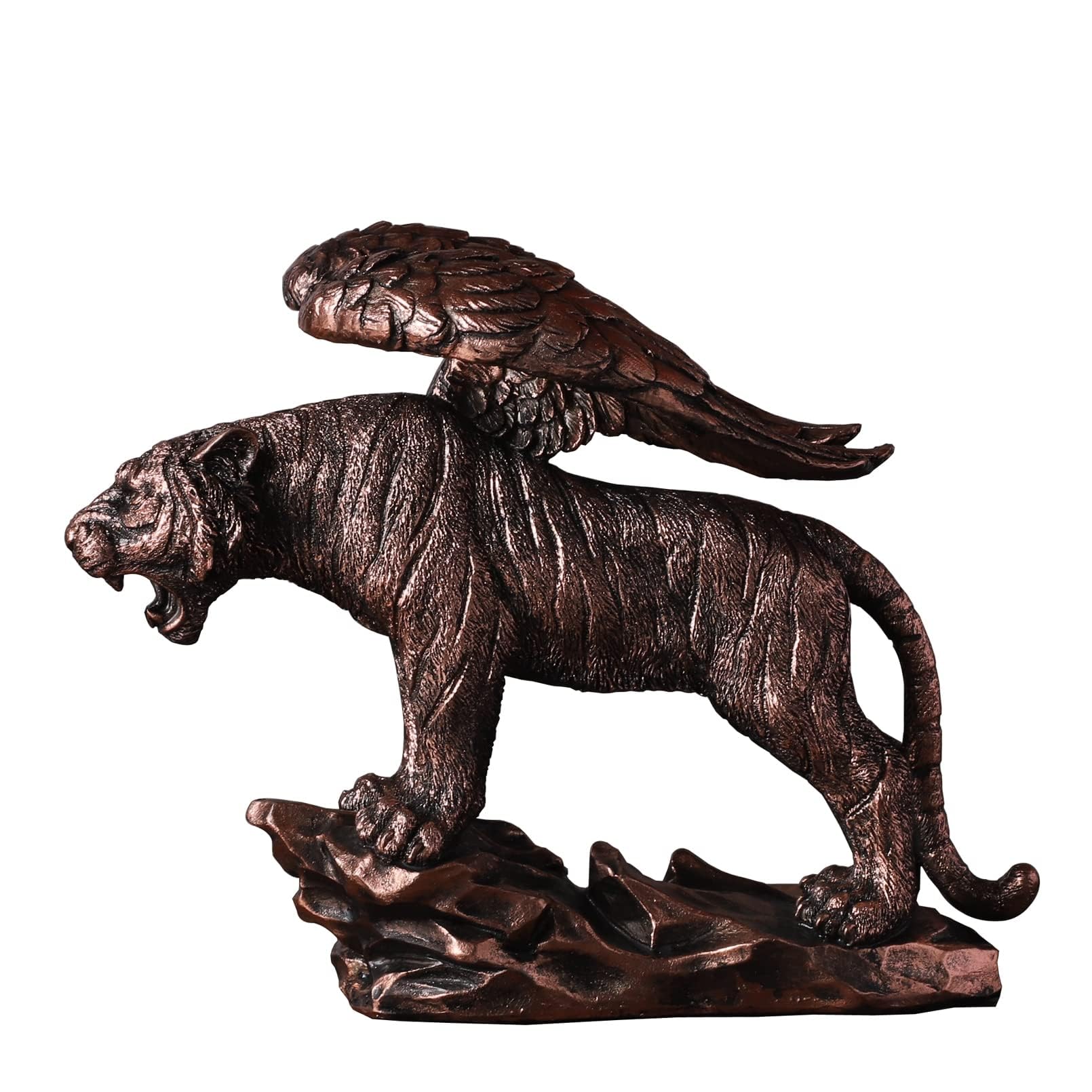 YXCQHZM Tiger Ornament Sculpture, Resin Tiger Statues Figurine for Home Living Room Bedroom Decoration (C)