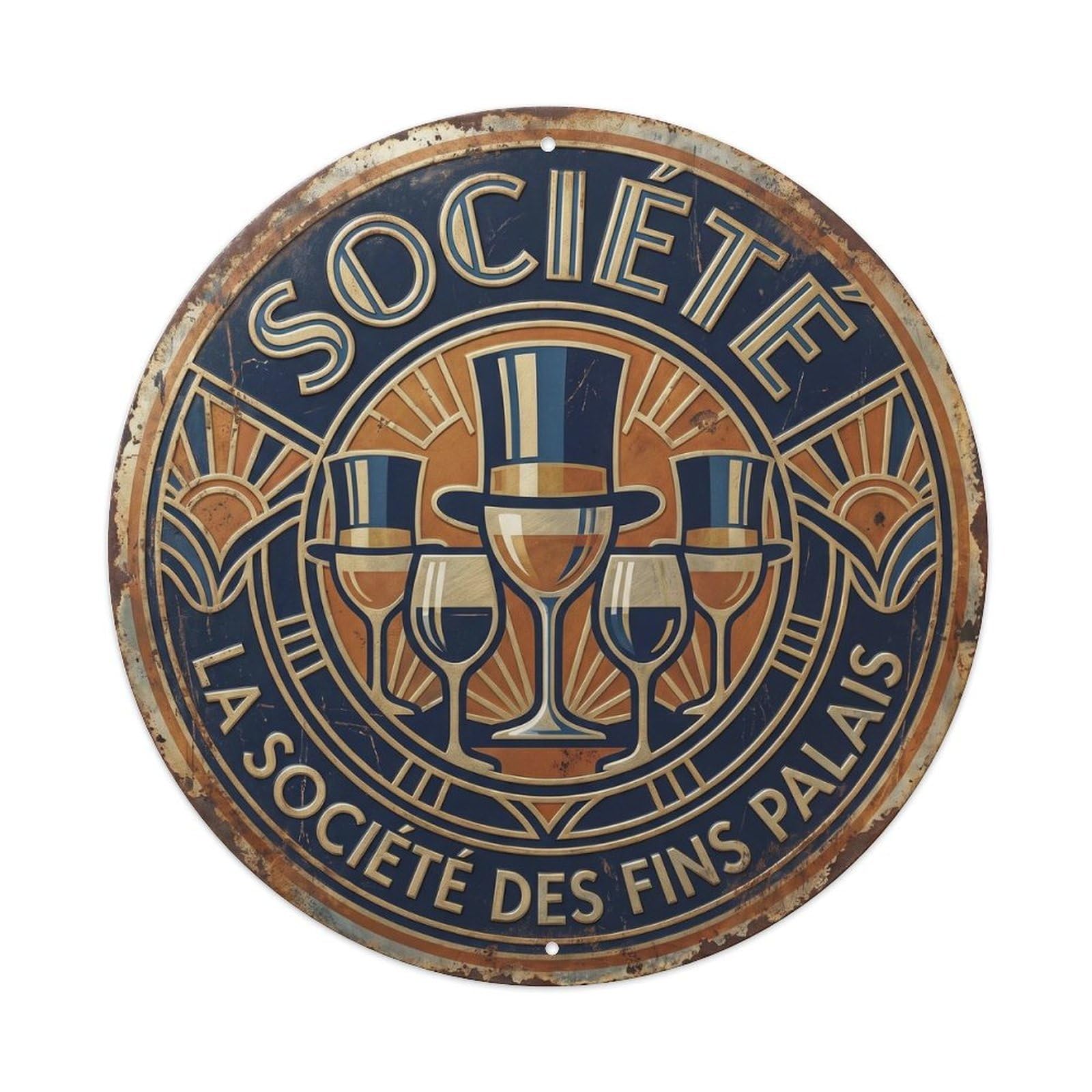 Society Humorous Gathering Society Metal Tin Sign